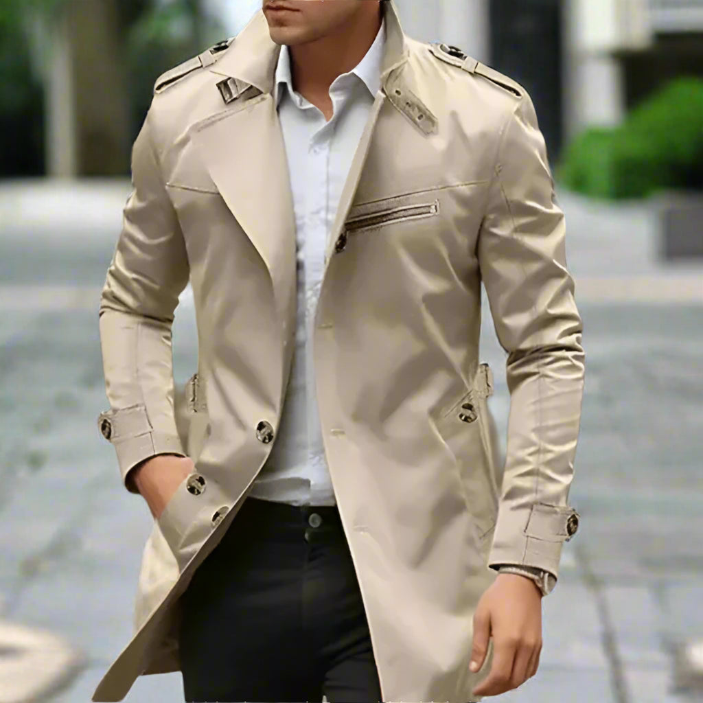 Homme | Manteau à fermeture croisée et double rangée de boutons