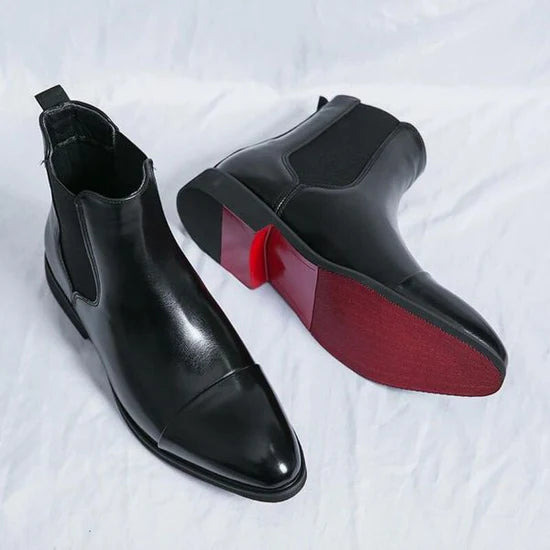 Homme | Bottes hautes à tige unie avec semelle extérieure contrastante