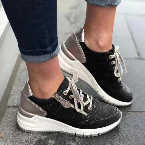 Femme | Chaussures basses à lacets avec semelle souple