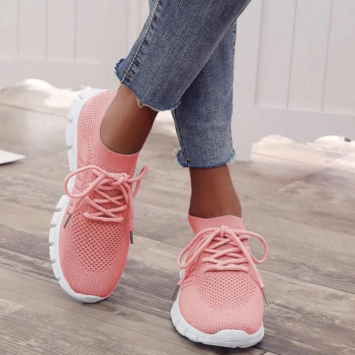 Femme | Chaussures de sport à lacets et semelle plate