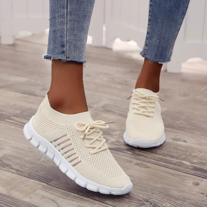 Femme | Chaussures de sport à lacets et semelle plate