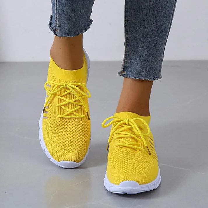 Femme | Chaussures de sport à lacets et semelle plate