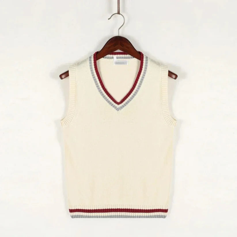 Homme | Pull sans manches tricotée coupe droite