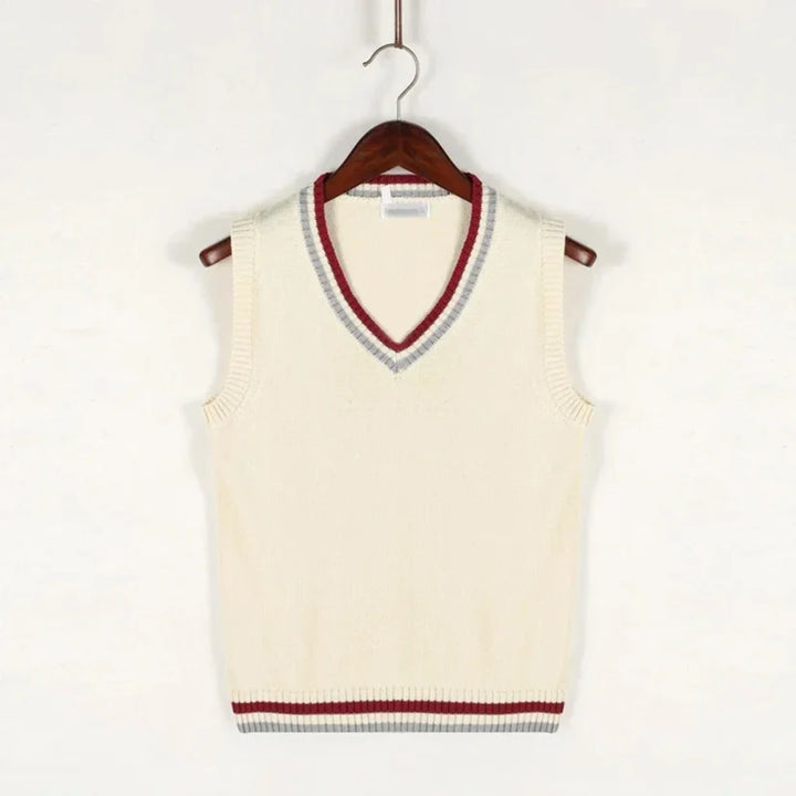 Homme | Pull sans manches tricotée coupe droite