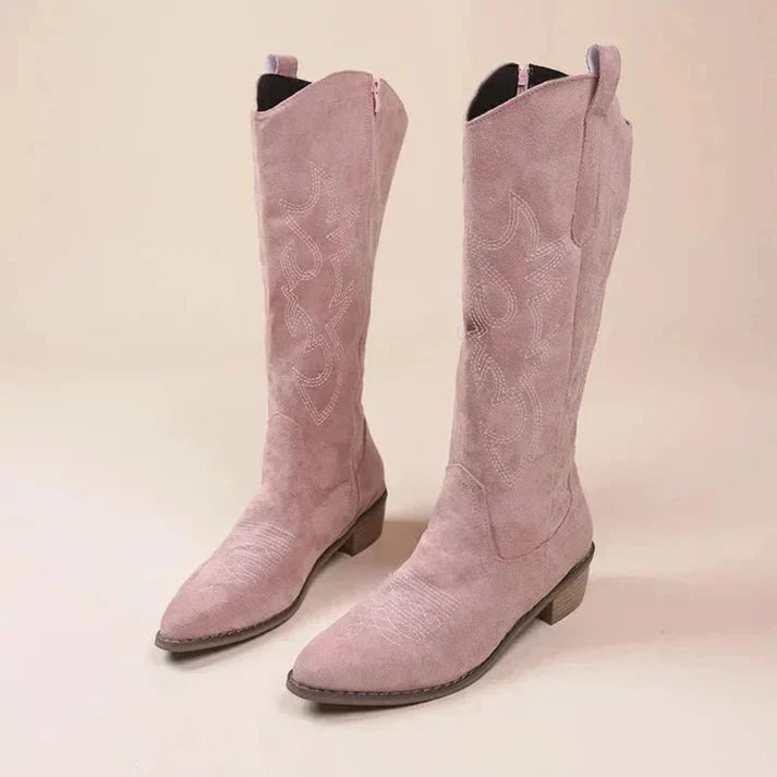 Femme | Bottes style western à tige montante et fermeture zippée