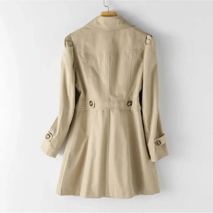 Femme | Manteau trench style classique avec poches latérales