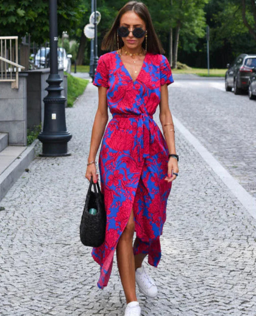 Femme | Robe décontractée à manches courtes et coupe ample