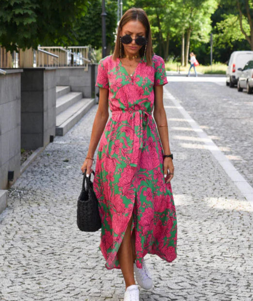 Femme | Robe décontractée à manches courtes et coupe ample