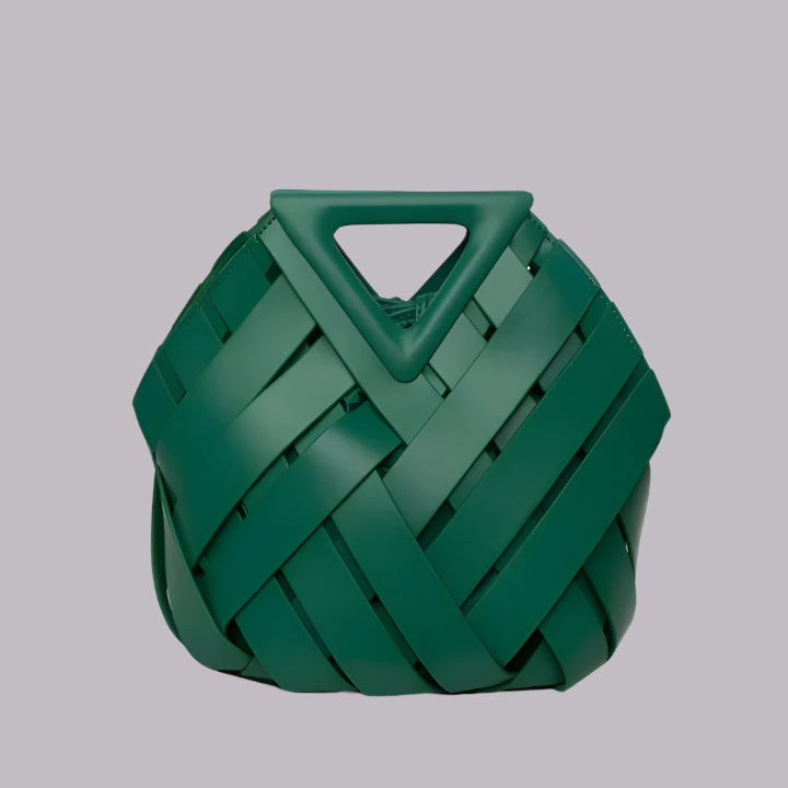 Femme | Sac à bandoulière forme triangulaire avec compartiment central