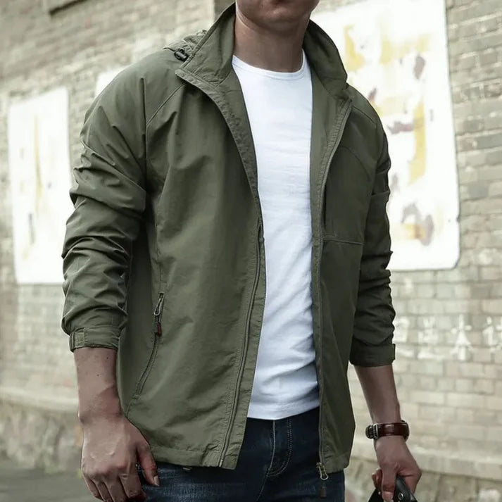 Homme | Veste cargo droite avec poches frontales à rabats