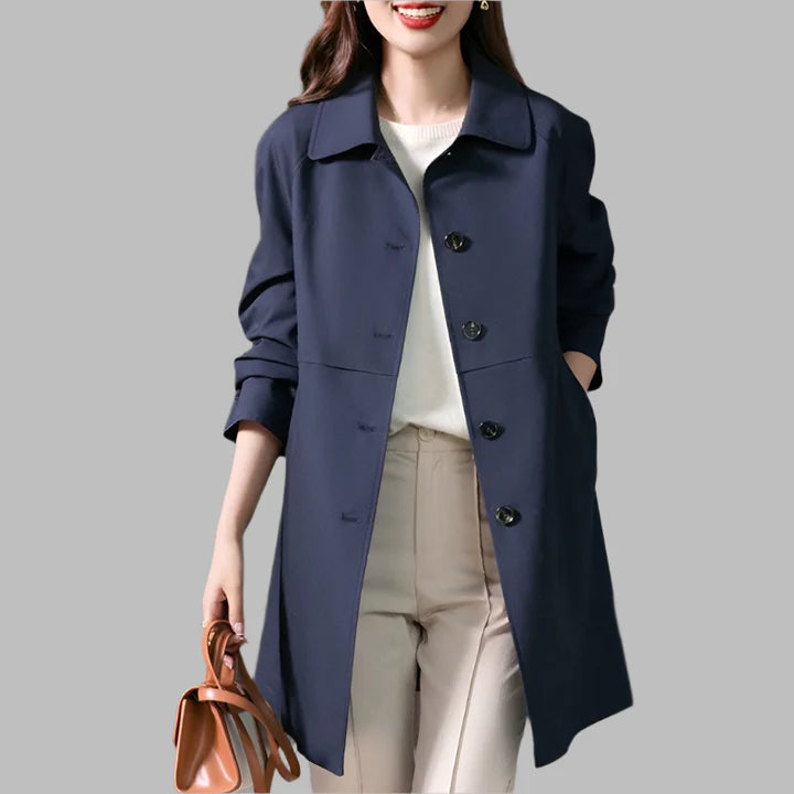 Femme | Manteau mi-long ceinturé avec boutons