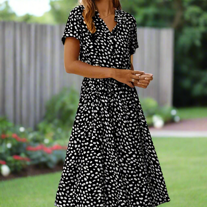 Femme | Robe midi à coupe droite et silhouette épurée