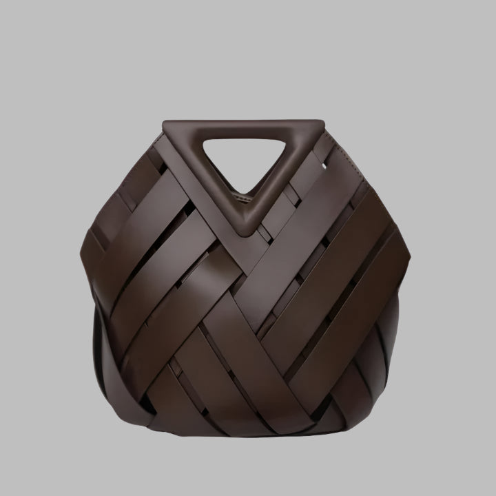 Femme | Sac à bandoulière forme triangulaire avec compartiment central