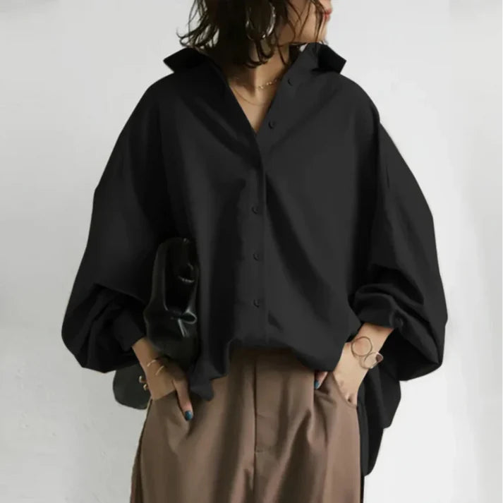 Femme | Chemise oversize à coupe ample et ourlet droit