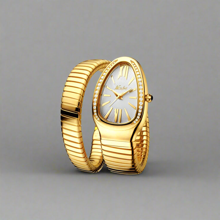 Femme | Montre à bracelet serpent enroulé sans fermoir
