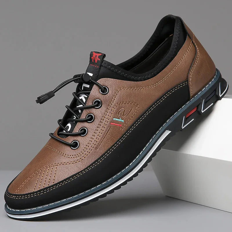 Homme | Chaussures basses à lacets dissimulés et semelle plate