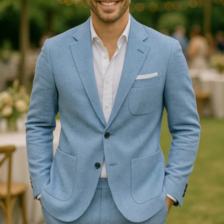 Homme | Ensemble deux pièces avec veste et pantalon assorti coupe droite