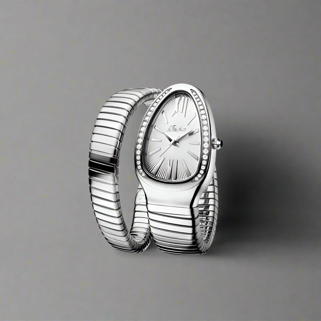 Femme | Montre à bracelet serpent enroulé sans fermoir