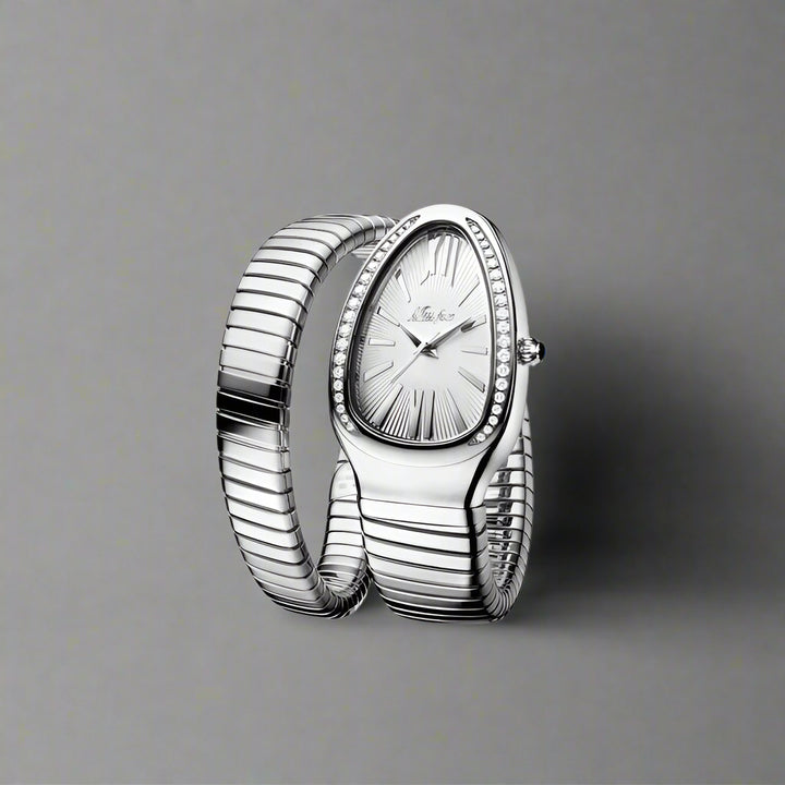 Femme | Montre à bracelet serpent enroulé sans fermoir