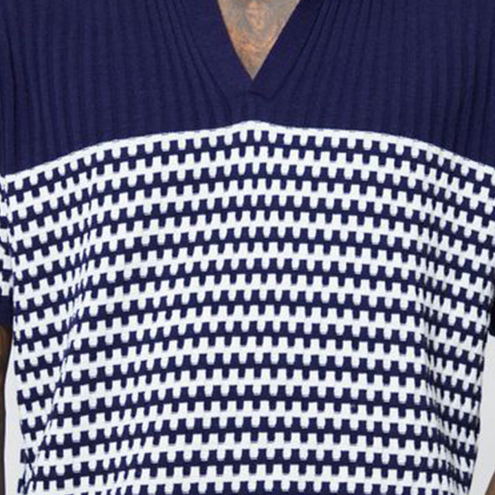Homme | Polo manches courtes avec col ouvert
