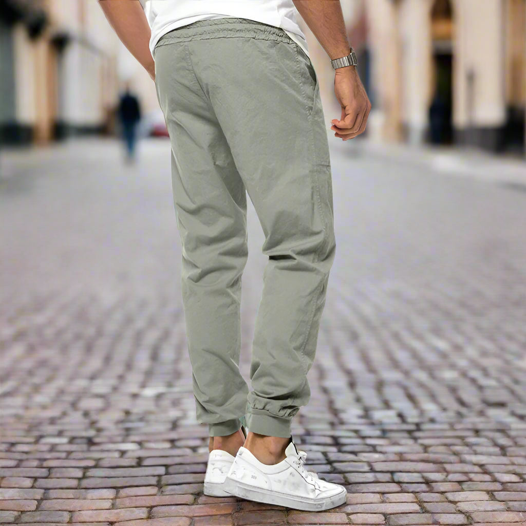 Homme | Pantalon décontracté à taille élastique et cordon de serrage