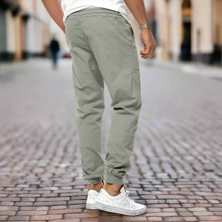 Homme | Pantalon décontracté à taille élastique et cordon de serrage