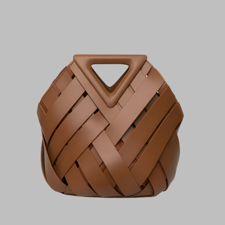 Femme | Sac à bandoulière forme triangulaire avec compartiment central