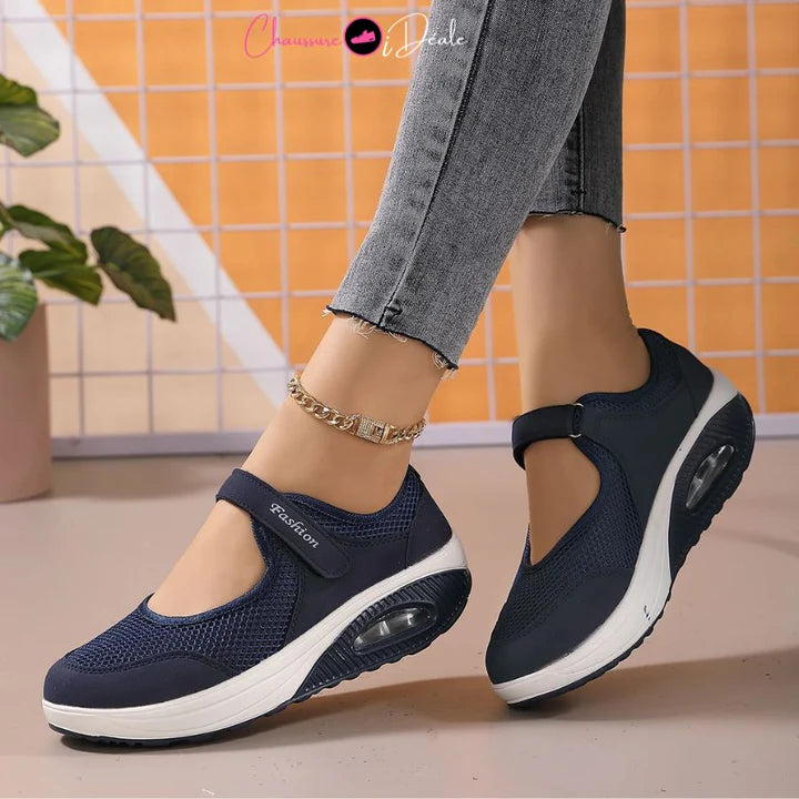 Femme | Chaussures basses à semelle épaisse avec système de fermeture intégré