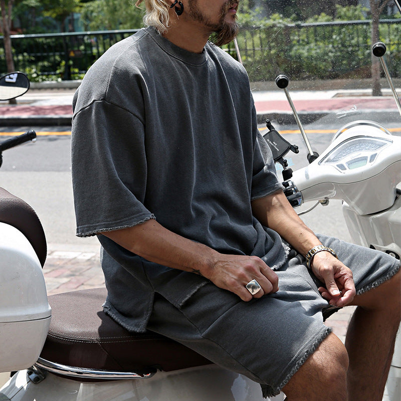 Homme | Ensemble ample et décontracté avec T-shirt et short