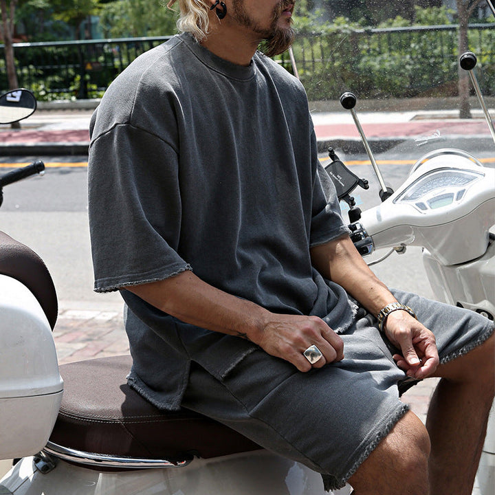 Homme | Ensemble ample et décontracté avec T-shirt et short