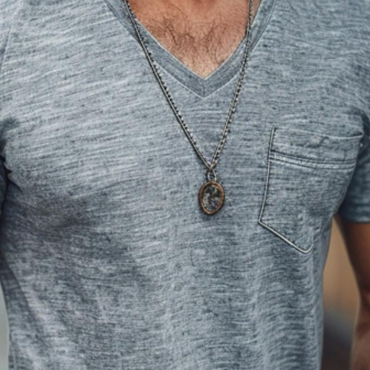 Homme | T-shirt manches courtes à col en V