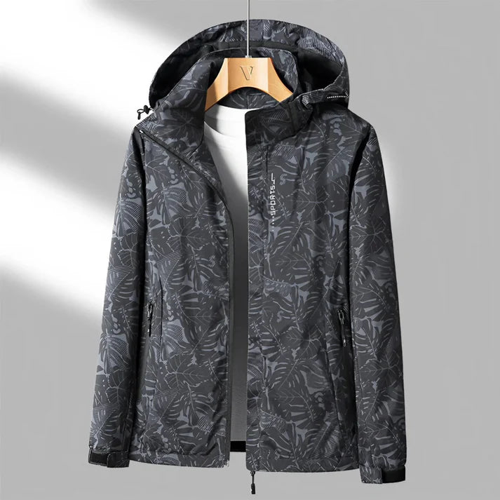 Femme | Veste droite zippée avec capuche fixe et poches latérales