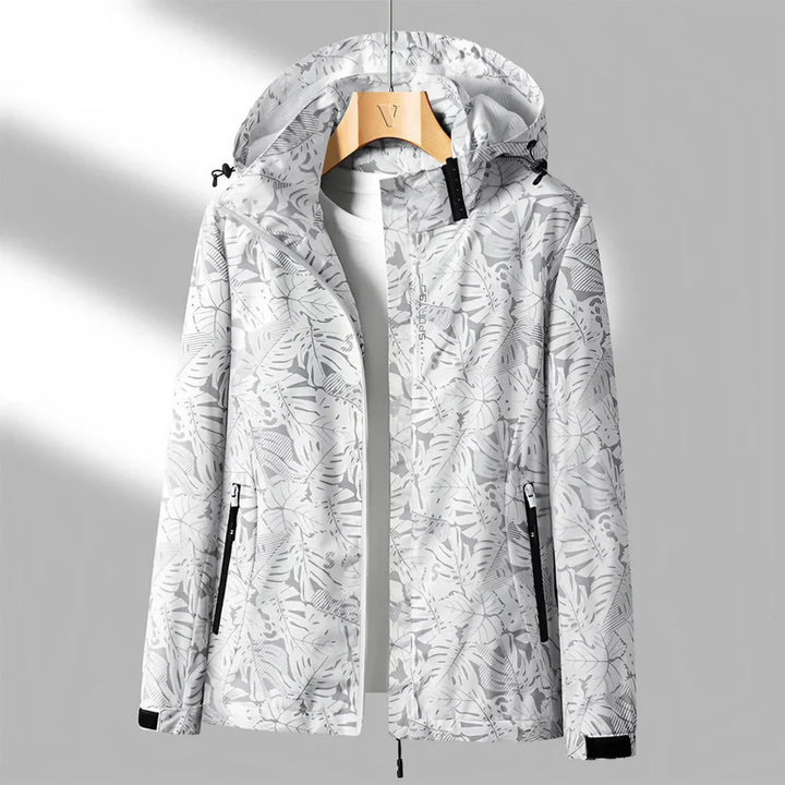 Veste à capuche avec fermeture zippée coupe droite pour femmes