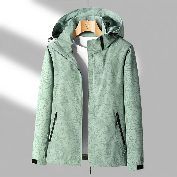 Femme | Veste droite zippée avec capuche fixe et poches latérales