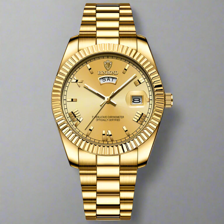 Homme | Montre avec affichage jour-date et bracelet à boucle déployante