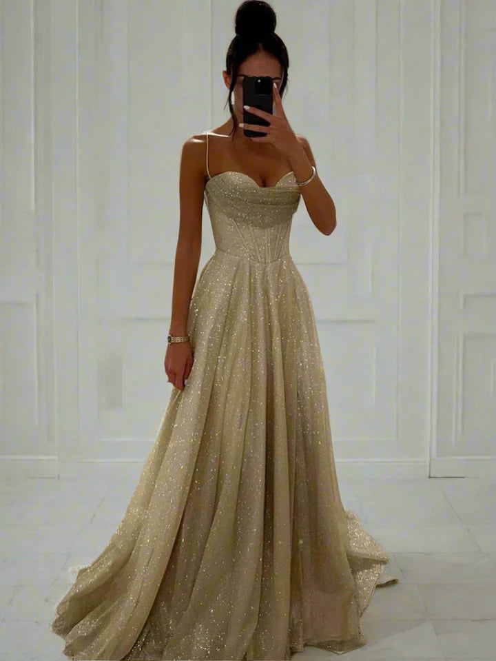 Femme | Robe longue fluide sans manches à fines bretelles