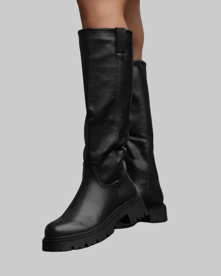 Femme | Bottes hautes à semelle crantée