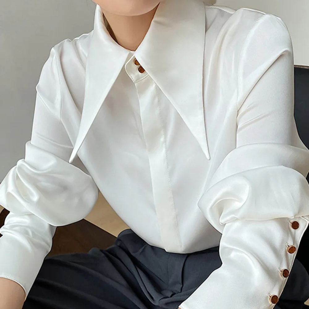 Femme | Chemise boutonnée revers haut