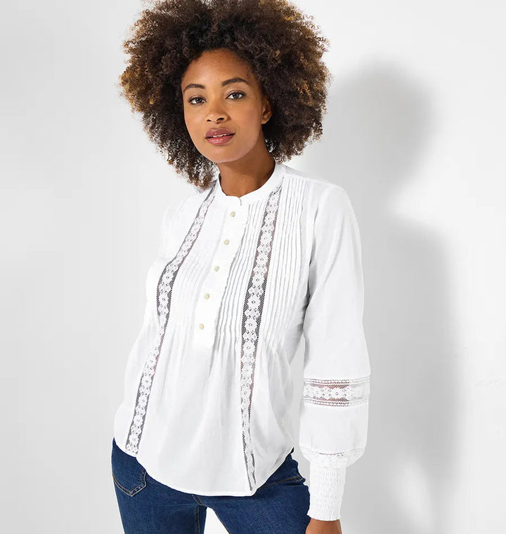 Femme | Chemise à details en dentelle