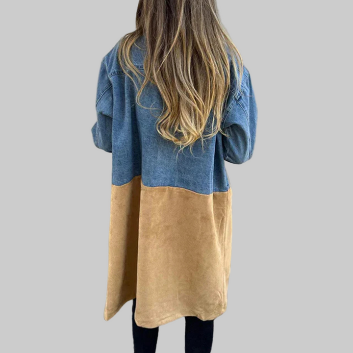 Femme | Manteau patchwork en denim