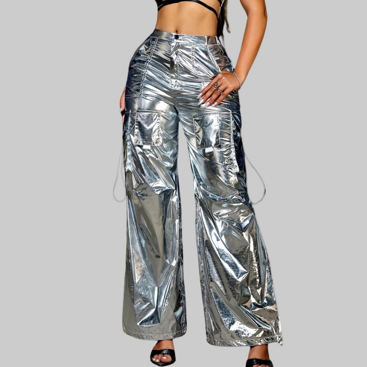 Femme | Pantalon cargo métallique