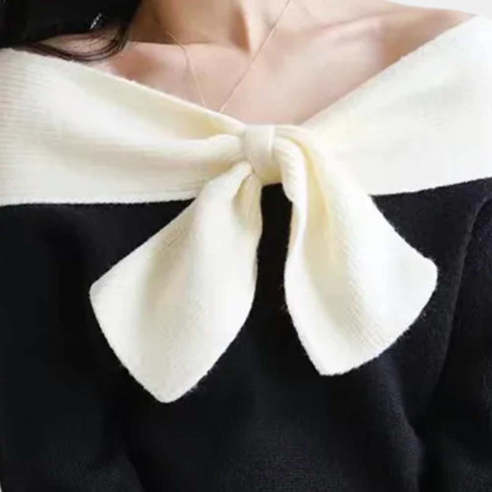 Femme | Pull à épaules dénudées et nœud