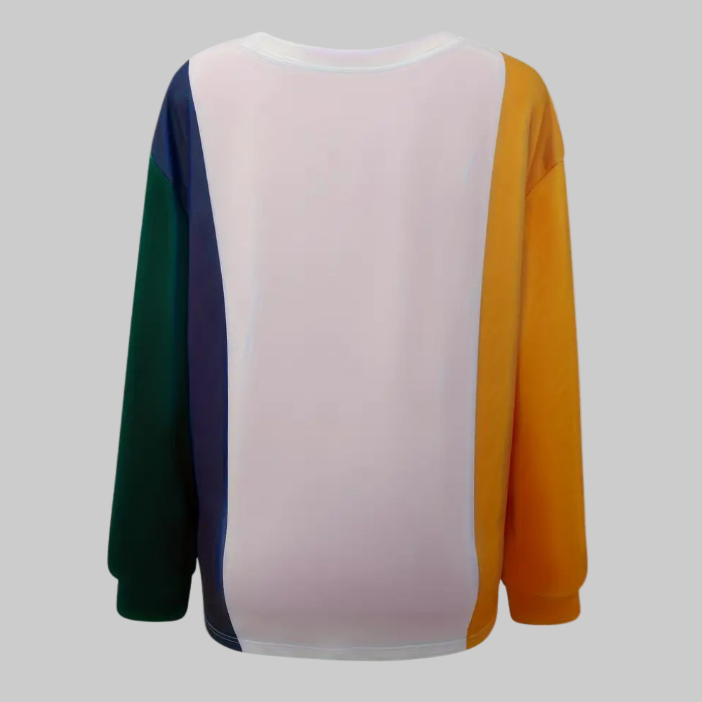 Femme | Pull à épaules graphiques colorées