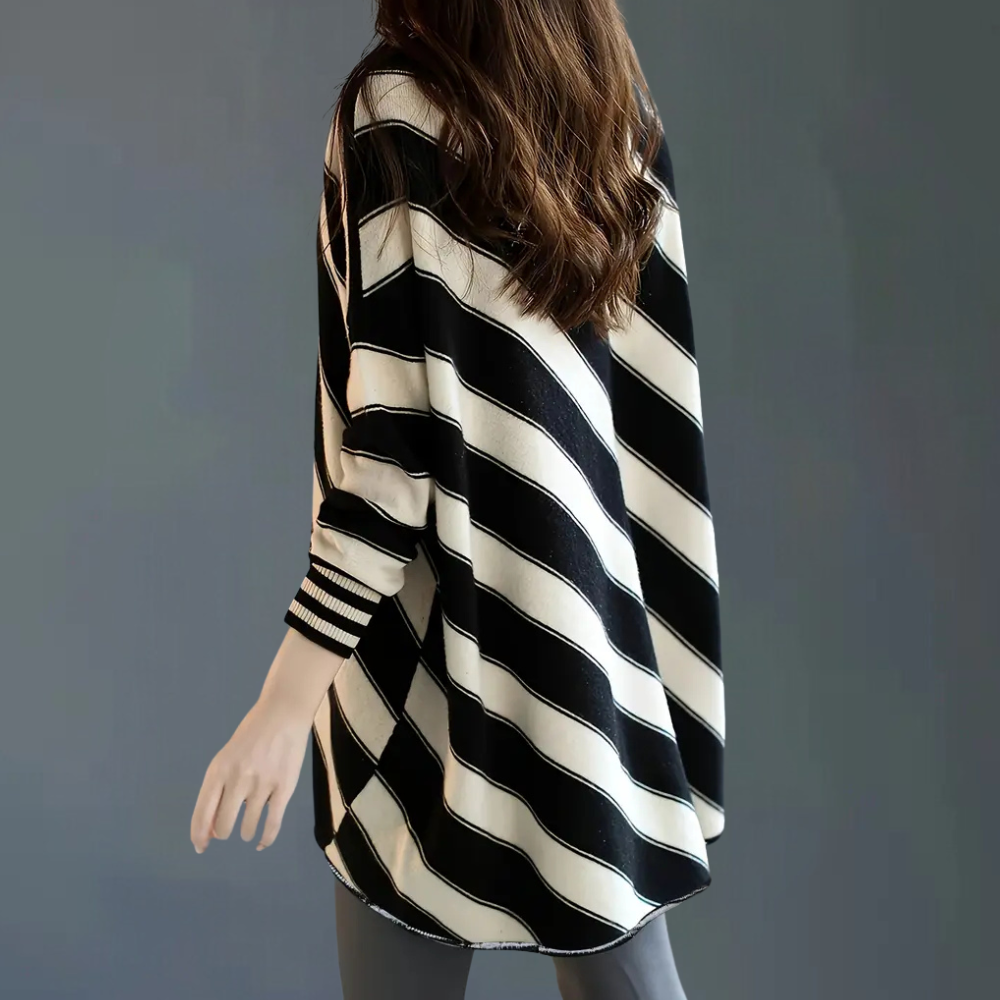 Femme | Pull à rayures diagonales