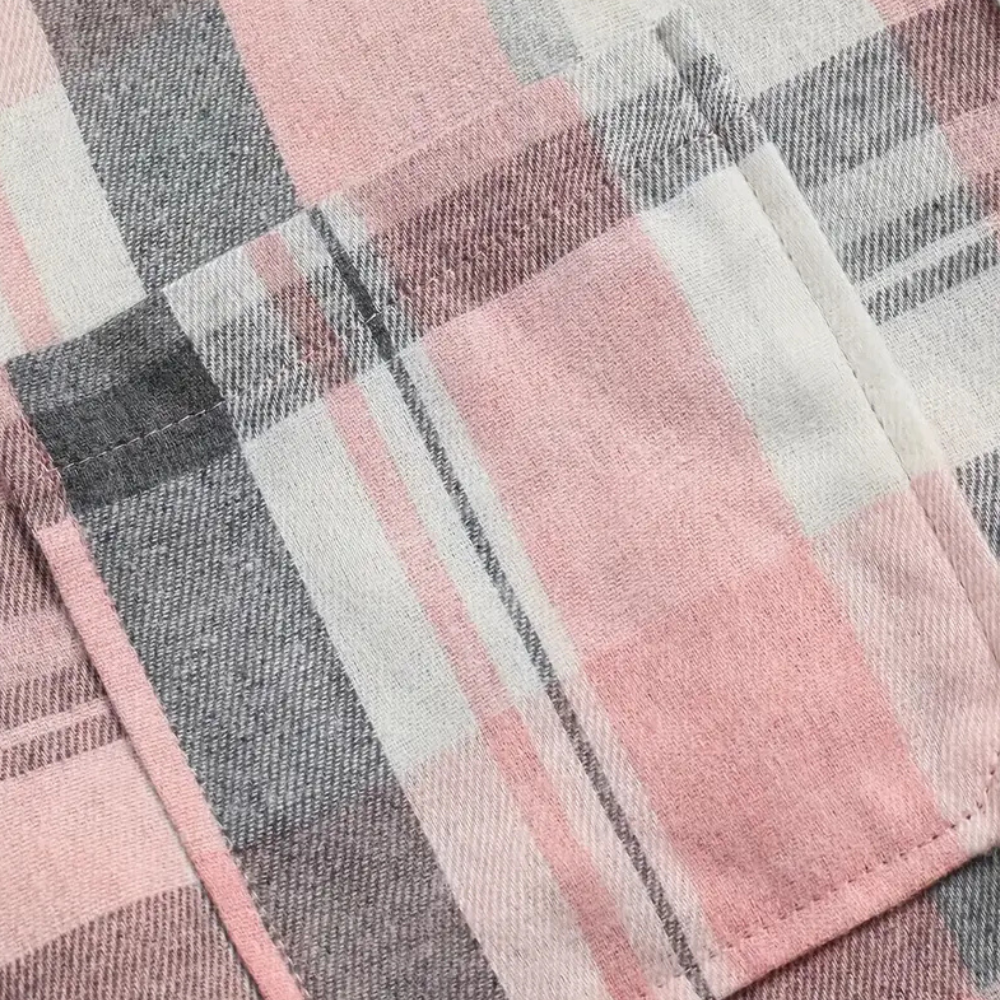 Femme | Top à Carreaux Boutonnée