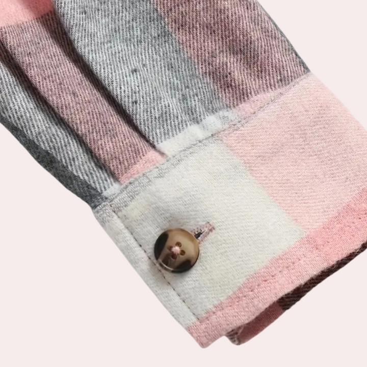 Femme | Top à Carreaux Boutonnée