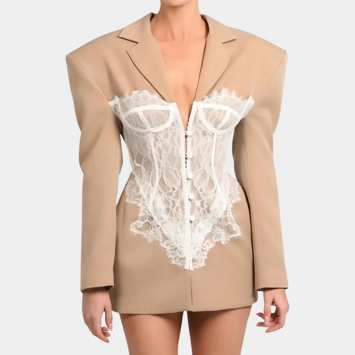 Femme | Veste blazer avec corset