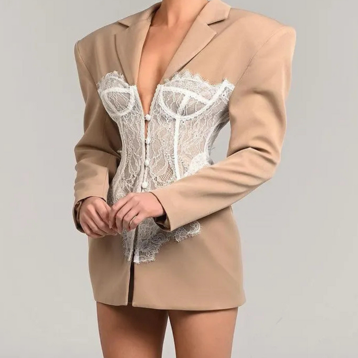 Femme | Veste blazer avec corset