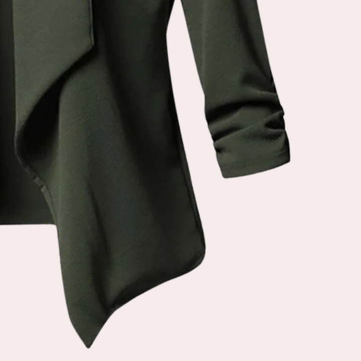 Femme | Veste blazer drapé à manches 3/4