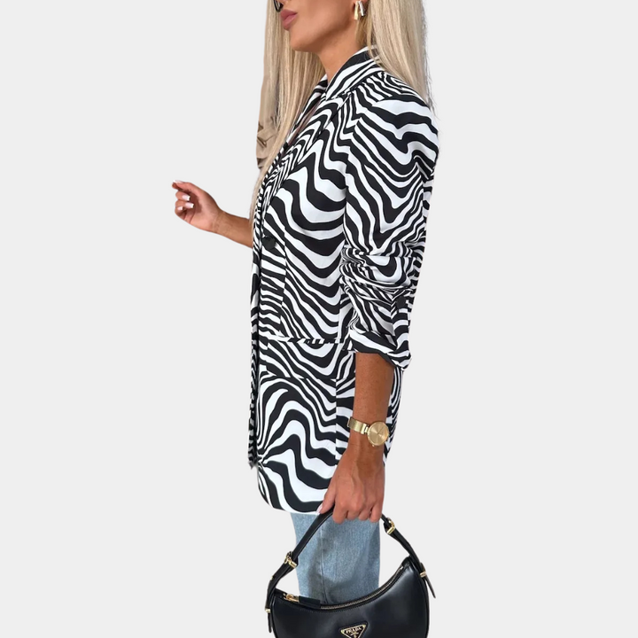Femme | Veste blazer imprimé zèbre